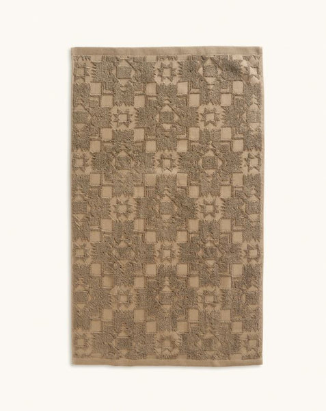 Sculpted Bath Towel in Stone