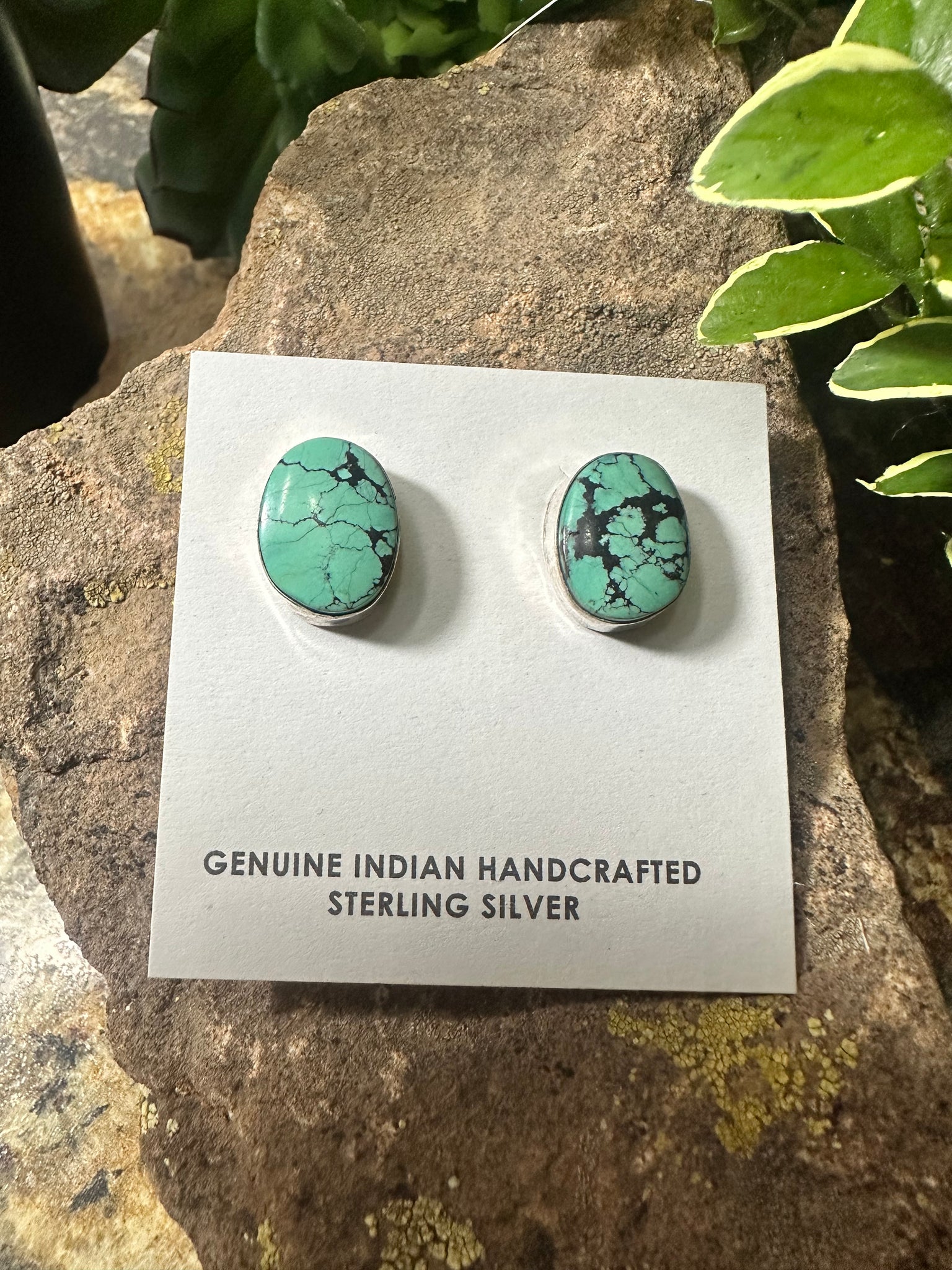 ALZ Chunky Turquoise Post Earring