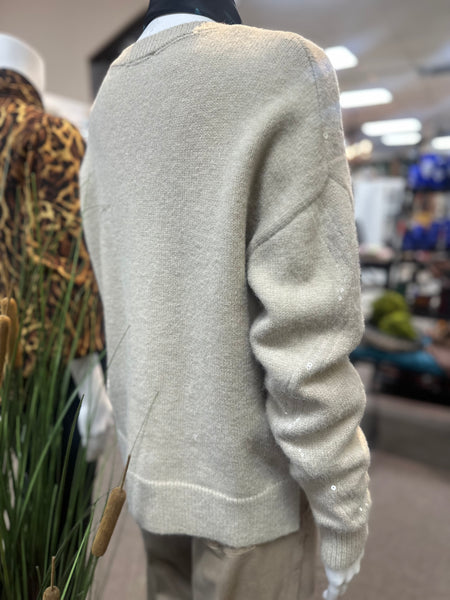 Joseph Ribkoff V-neck Sparkle Sweater