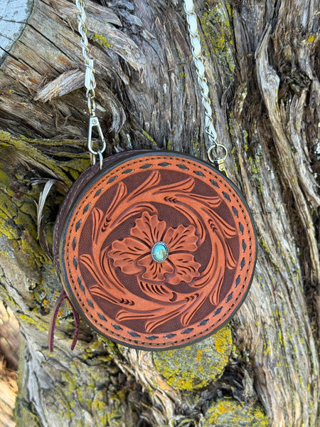 The Country Girl Coin Bag in Turquoise Stone