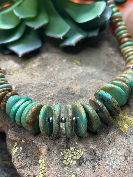 Graduated Stacked Turquoise Necklace