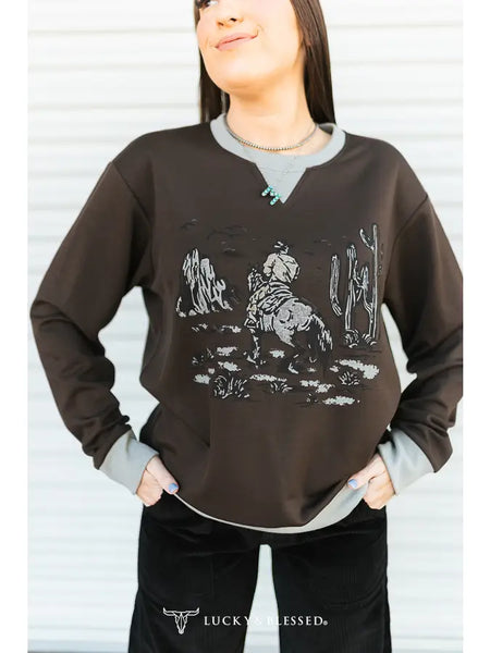 Bucking Rodeo Pullover