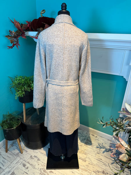 Esqualo Open Front Belted Cardigan