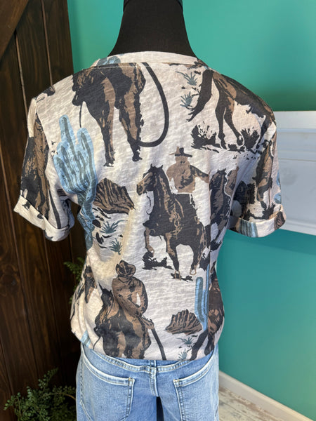 2 Fly Co Dust It Off Cowboy Tee