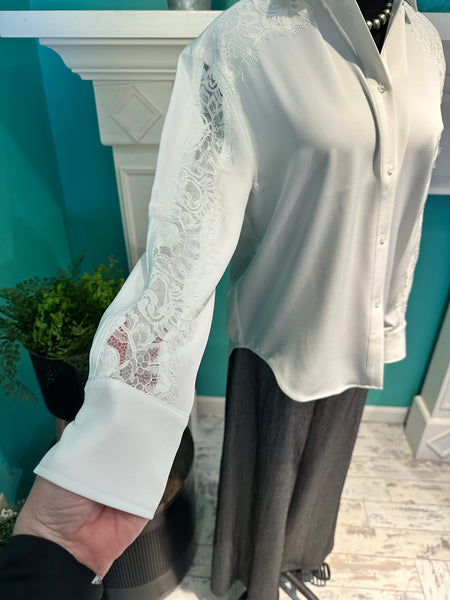 Lysse Nataha Lace Trim Shirt