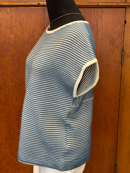 FDJ Ottoman Cap Sleeve Sweater