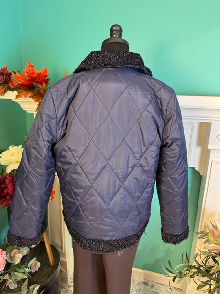 FDJ Quilted Sparkle Tweed Jacket