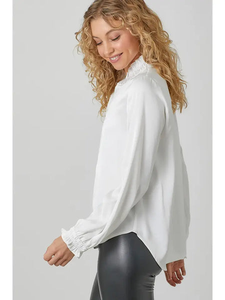 Ruffled Collar Shirt