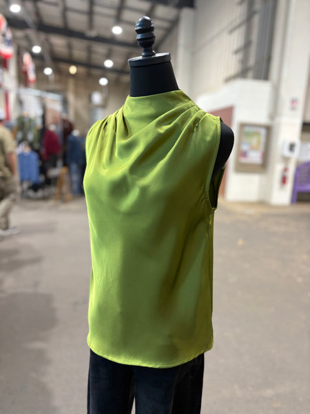 Mock Neck Sleeveless Top