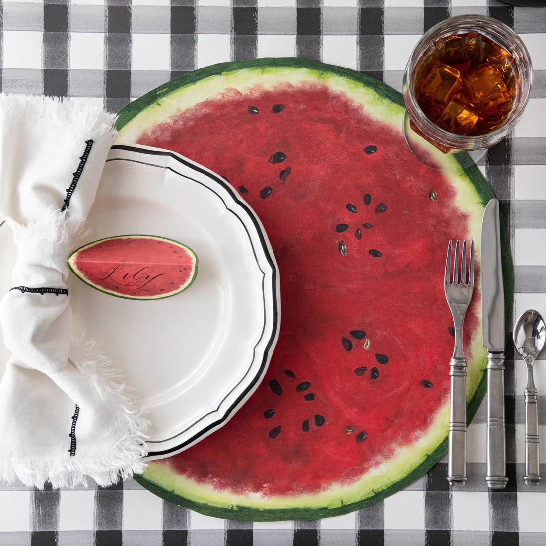 Hester & Cook Die Cut Watermelon Placement