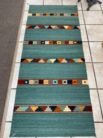 Escalante 2.5’ x 6’ Tony Ruiz Tipo Peru Jade Rug