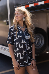 Front Porch- The Brand PJ Top/Short Set