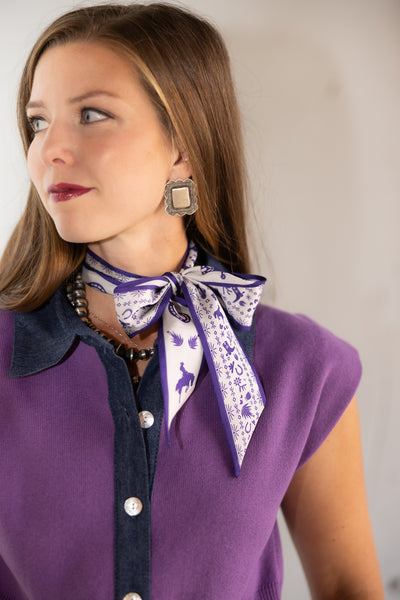 Down South Doily Twilly in Purple