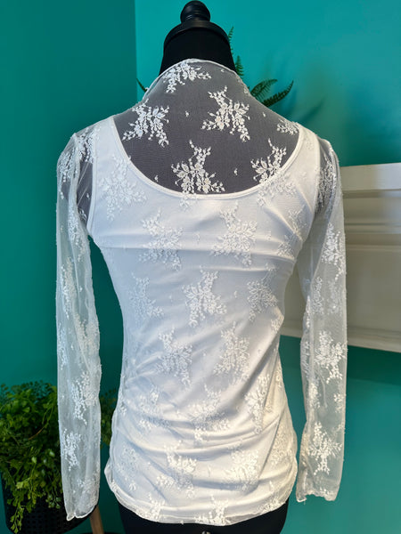The Lace Sheer Top
