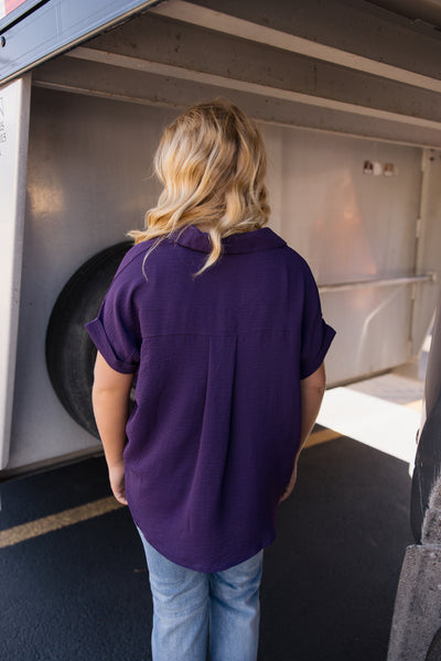 She & Sky Purple Pride Top