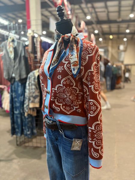 Western Cardigan Long Sleeve