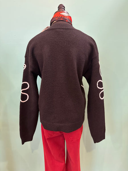 Hem & Thread Floral Button Down Cardigan