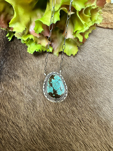 SLL Turquoise Tear Drop Necklace