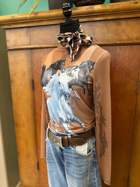 Wild Herd Horse Top