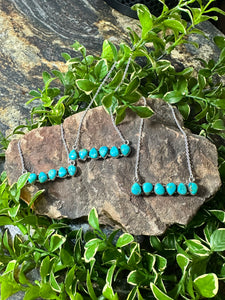 6 Stone Bar Necklace