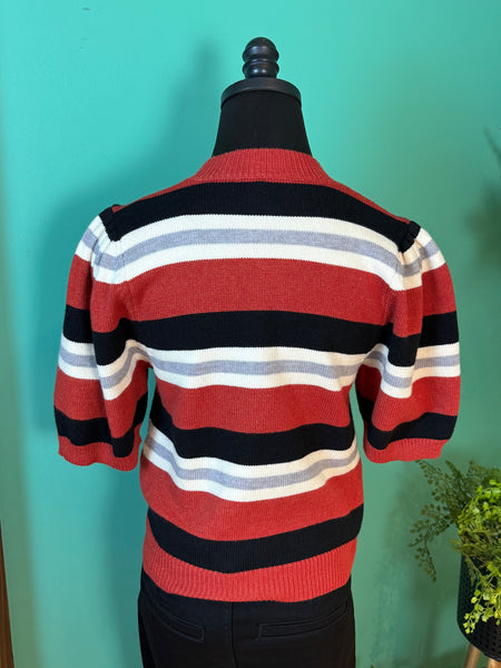 THML Stripe Sweater Short Sleeve