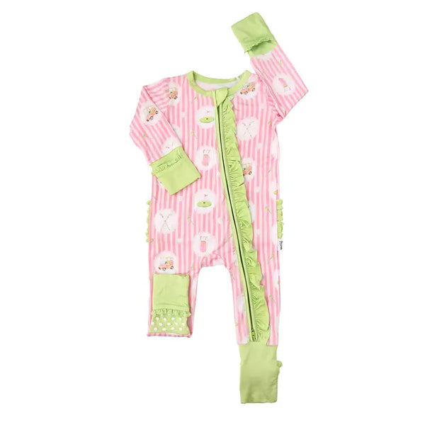 Ruffle Zip in Piper Golf