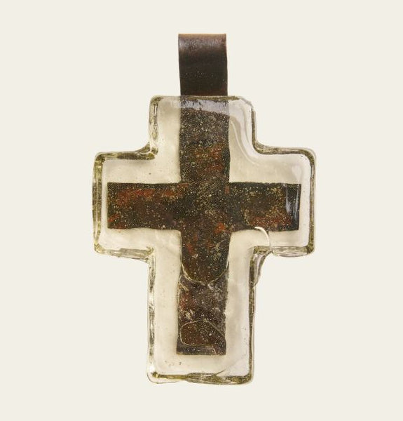 Cruz Hijos Glass Cross W/ Hook