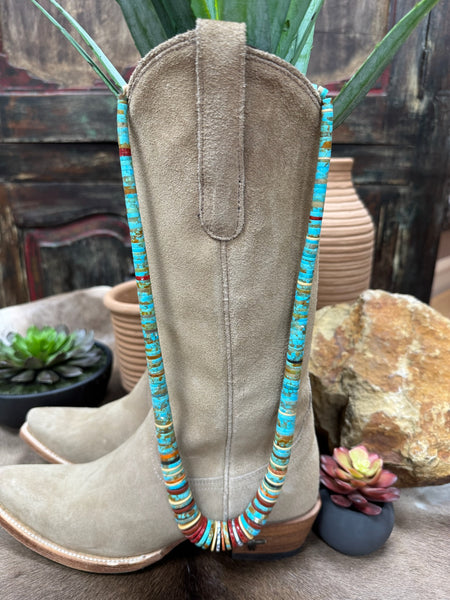 Santo Domingo Multi Color Necklace by Ronald Chavez