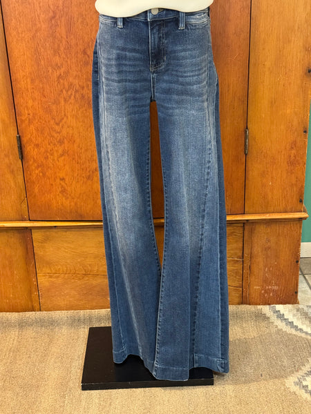 Liverpool Hannah Flare With Blocking Detail