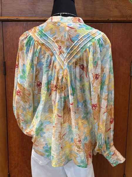 Floral Printed Long Sleeve Top