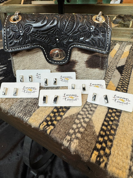 Mini Bar White Buffalo Post Earrings