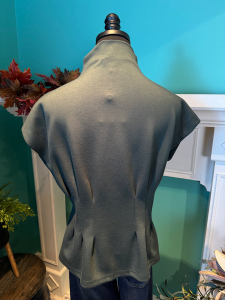 Entro Knit Fitted Mock Neck Top