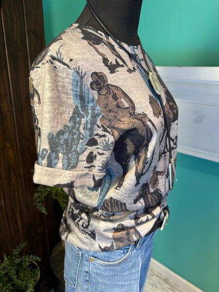 2 Fly Co Dust It Off Cowboy Tee