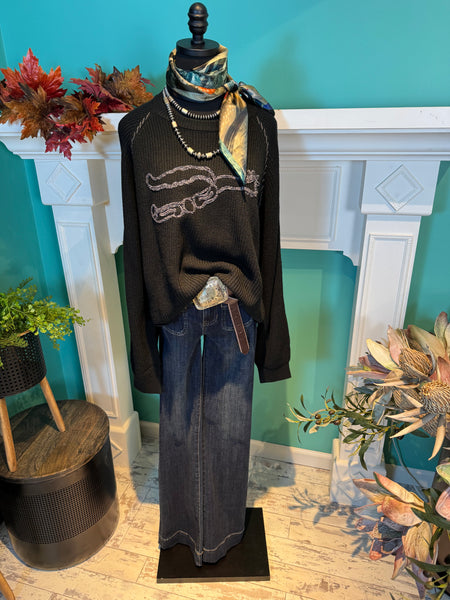 2 Fly Co Knit’em Cowboy Sweater