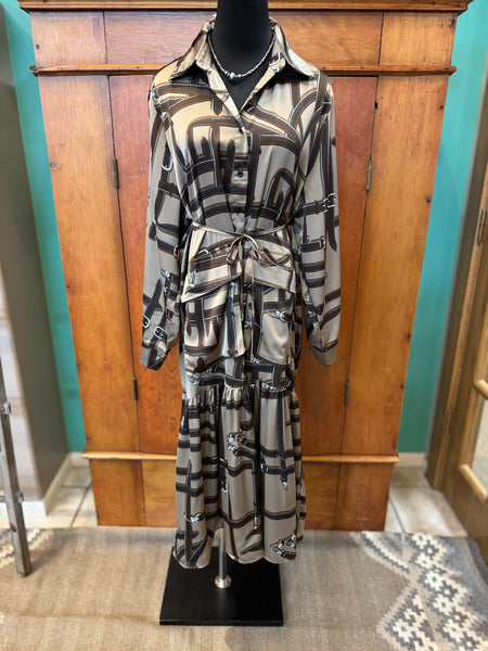 The Printed Pleated Dress