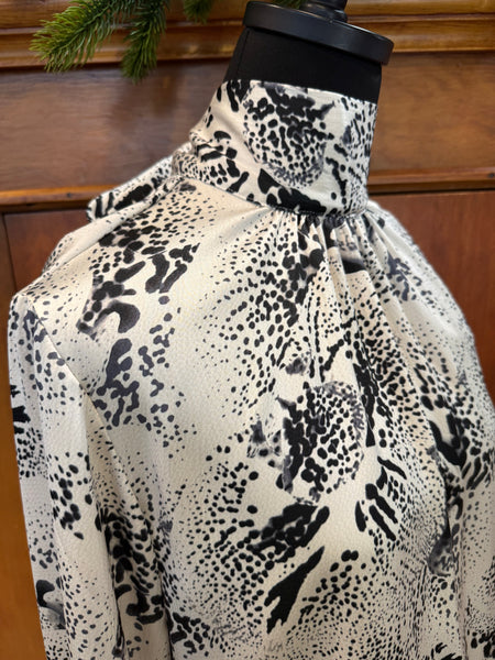 Lysse Embellished Scarf Neck Blouse