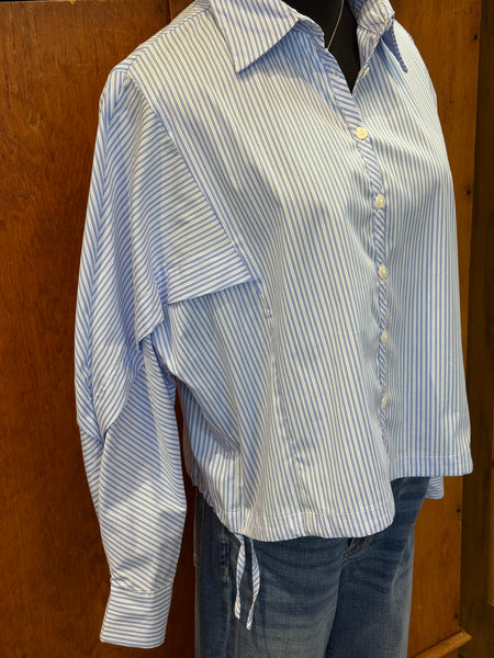 Esqualo Striped Batwing Blouse
