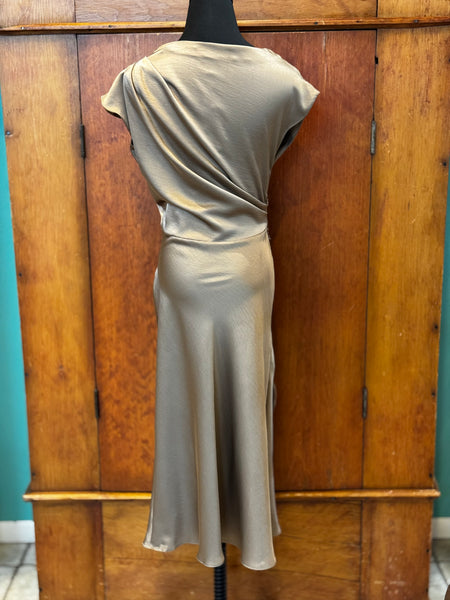 Asymmetrical Tie Midi Dress