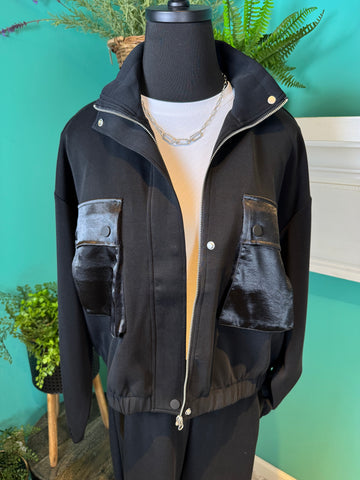 Esqualo Modal Bomber Cardigan