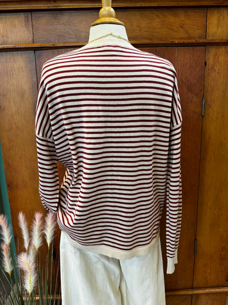 Long Sleeve Loose Fit Crew Neck Sweater