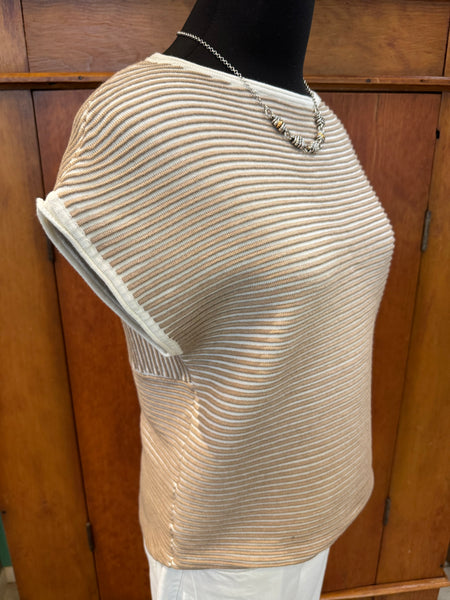 FDJ Ottoman Cap Sleeve Sweater