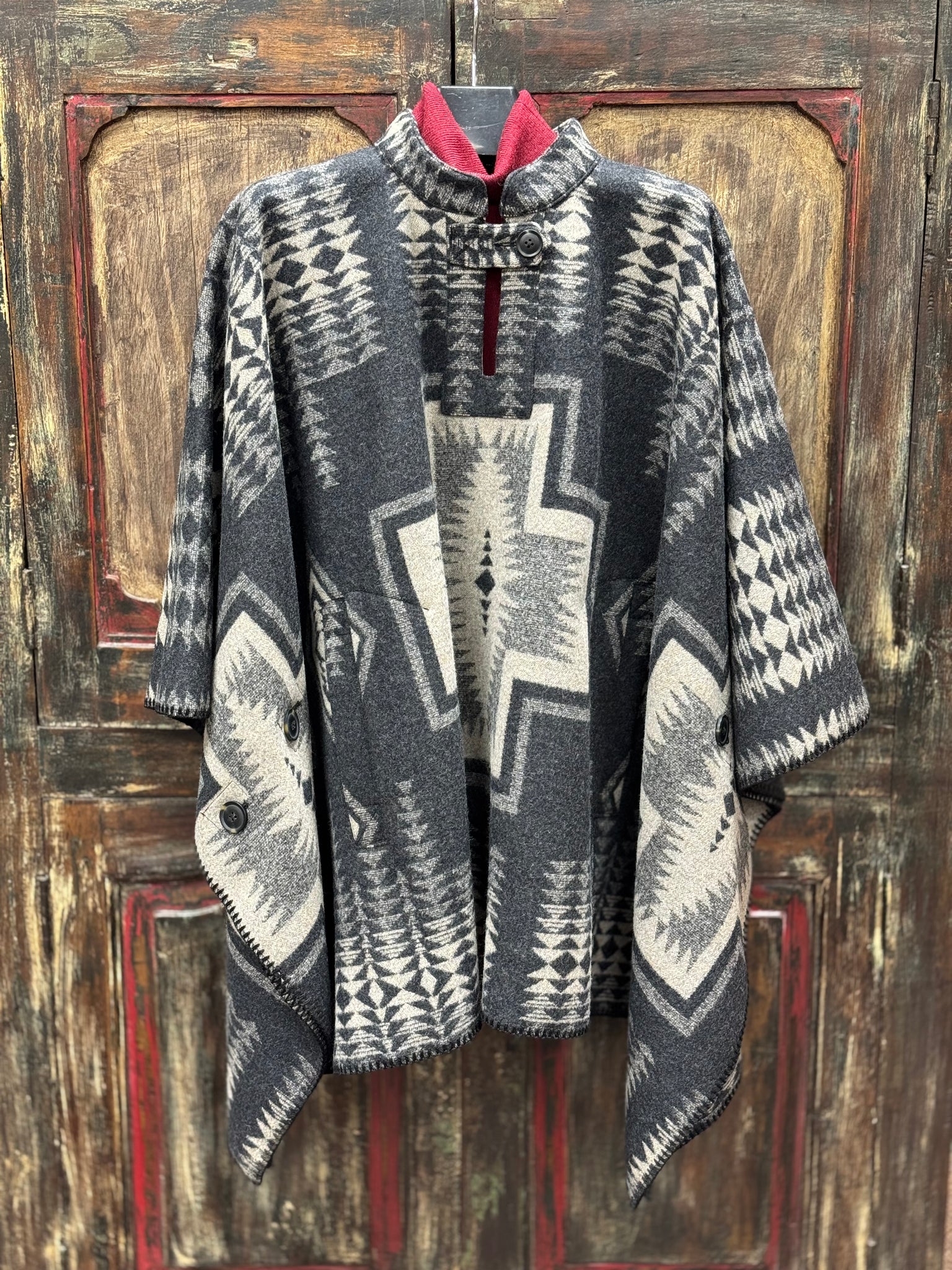 Pendleton Harding Jacquard Cape Poncho