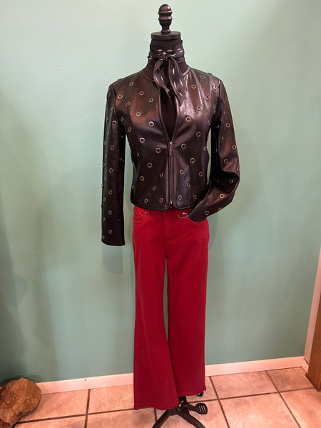 Lysse Geneva Grommet Vegan Leather Jacket