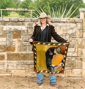 Fringe Scarves- Girl & Bison