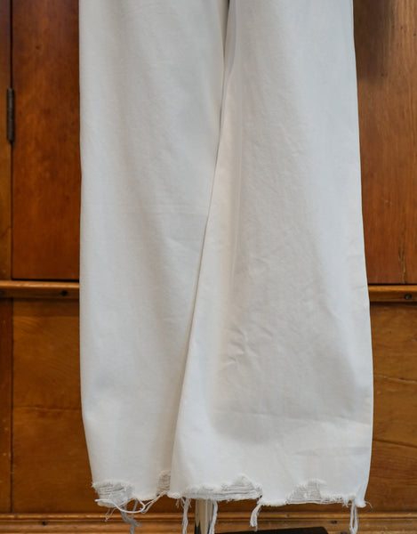 Vervet 90’s Vintage Crop Flare White Jeans