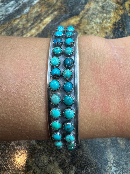 Two Row Turquoise Bracelet