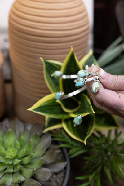 AZT 2 Stone Cuff Bracelet