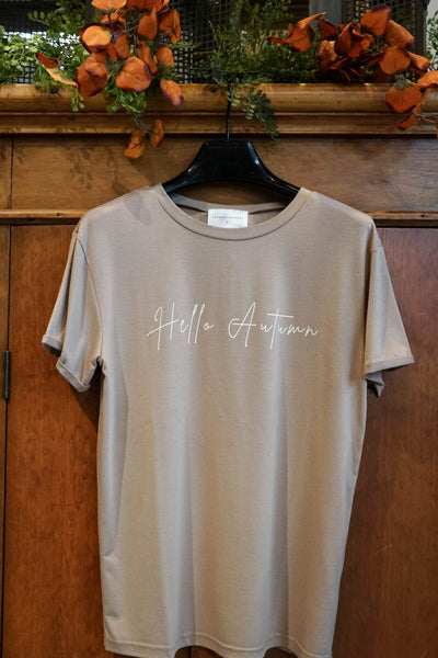 Hello Autumn Short Sleeve Tee