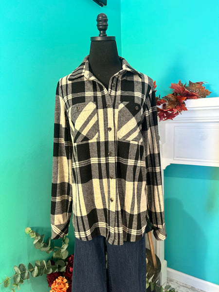 Panache Apparel Flannel Button Up Long Sleeve Shirt