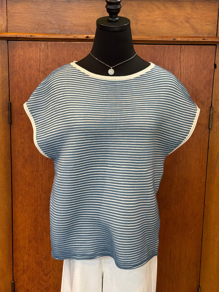 FDJ Ottoman Cap Sleeve Sweater